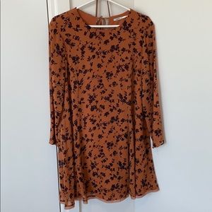 Urban-Outfitters Long-sleeve mini dress